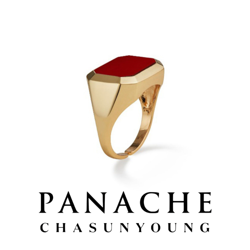 BTS V（テテ）着用 PANACHE カーネリアンシグネットリング – MATILDA DEPT.