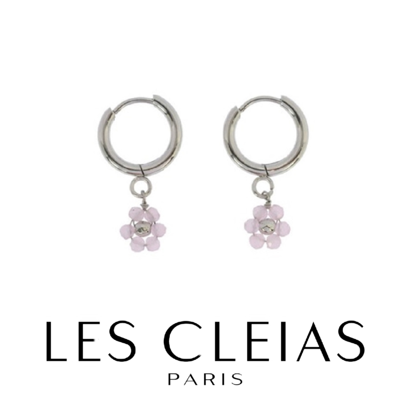 アフガン遊牧民族パーツとローズクォーツ とラブラドライトのピアス。 ミニマヤピアス / QUARTZ-ROSE / ローズクォーツ / LES CLEIAS / レ