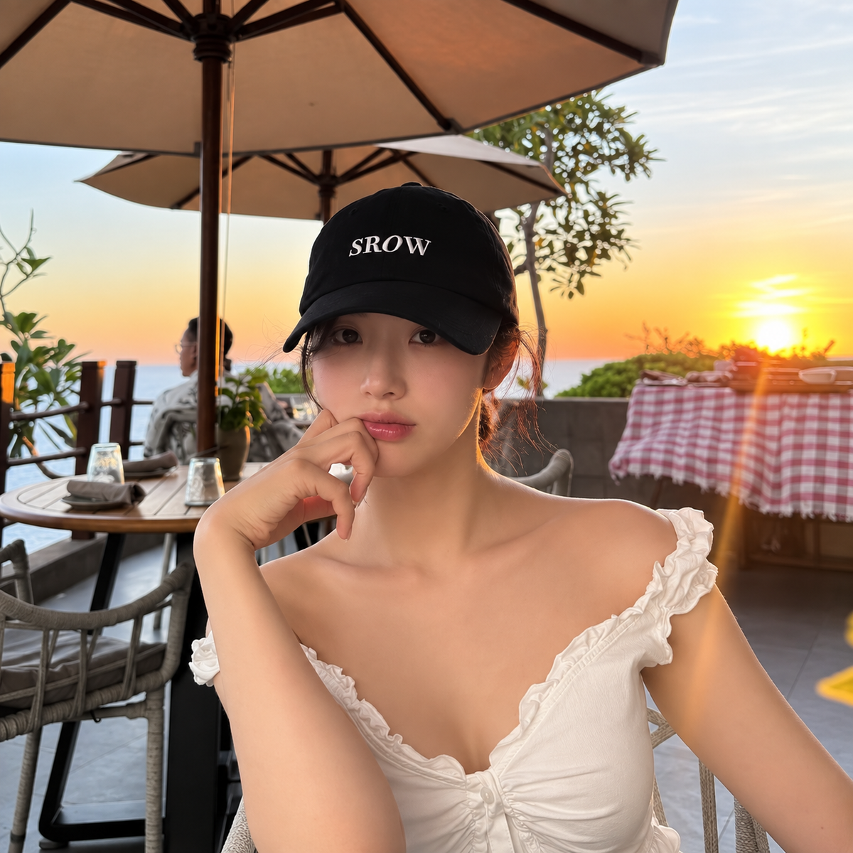 fromis_9 ジウォン LE SSERAFIM チェウォン 着用 キャップ 帽子 SROW スロー