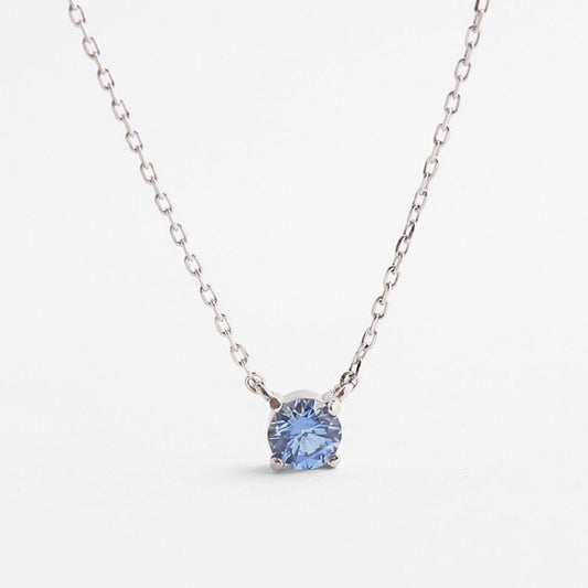Blue sapphire crystal necklace / JUDY AND PAUL
