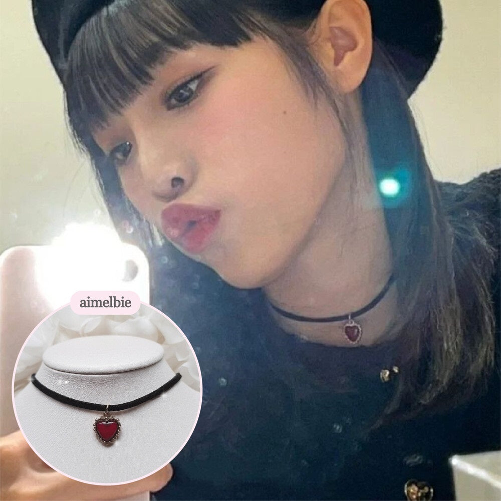 TWICE ダヒョン 着用 aimelbie アイメルビー ブルゴーニュハート